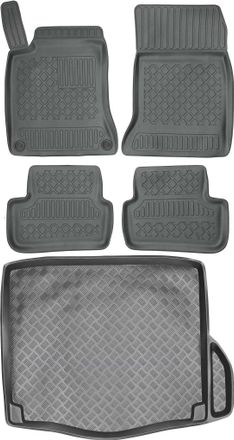 OEM Juego De Alfombrillas Para Coche Y Maletero Para Mercedes Cla C117 Sed&aacute;n (2013-2019)