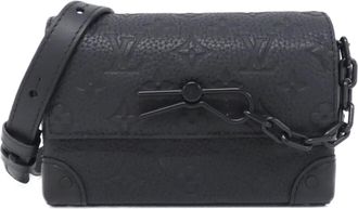 Louis Vuitton Taurillon Black Leather Shoulder Bag (Pre-Owned)