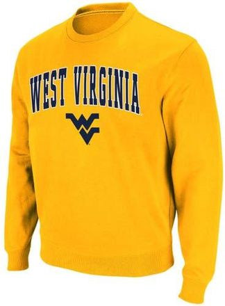 Colosseum Mens Colosseum Gold West Virginia Mountaineers Arch & Logo Crew Neck Sweatshirt at Nordstrom, Size X-Large