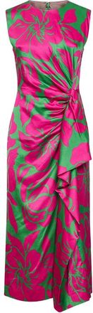 Dries Van Noten Ruffled-detail Floral-print Dress