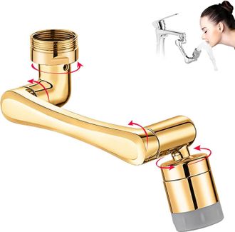 OEM Aireador De Grifo De Cocina Giratorio De 1440&deg;, Aireador Universal, Filtro Ahorrador De Agua, Grifo Mezclador Extensible, Grifo De 2 Ca&ntilde;os Para Cocina
