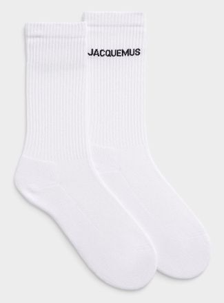 Jacquemus Mens Signature ribbed socks