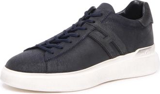 Hogan H580 Allacciato H Slash - Heren - Sneakers - Blauw - 43 EU - Leer - Schoenen