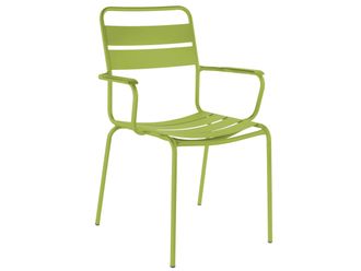 Schubiger M&ouml;bel Metall-Lattenstuhl Glarus mit Armlehne