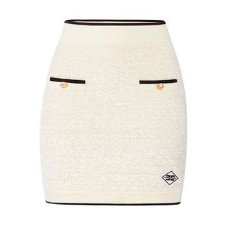 Elisabetta Franchi Donna, Gonne, Bianco, XS, new