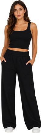 Lacoste Dames/dames Brede Beenbroek (Zwart)