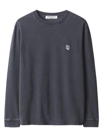 Maison Kitsun&eacute; Fox Head Faded Comfort ls Tee Pm00119kjbit7