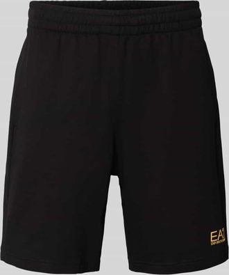 Emporio Armani Shorts mit elastischem Bund und Logo in Black, Gr&ouml;&szlig;e XXXL