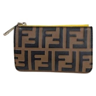 Fendi Pre-owned Card Case - unisex - Fendi Vintage - Vintage Wallets - Brown - ONE SIZE - Pre-owned