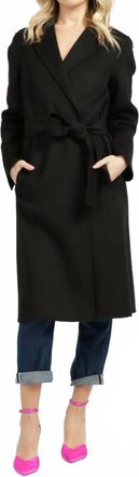 Max Mara Pauline Long Sleeve Coat In Black