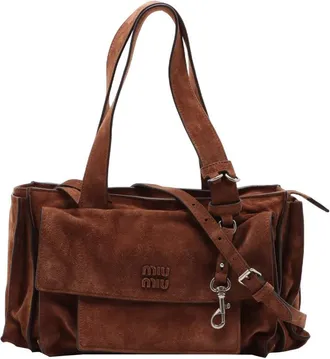 Miu Miu Pre-owned Miu Miu Suede Utilitaire Satchel Ladies 9992RYADE442DHXY