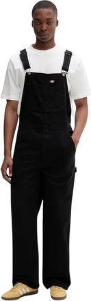 Dickies Salopette in tela larga - - Jumpsuits & Playsuits - Uomo - Nero - XL