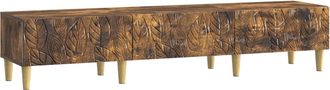 vidaXL Mueble De Tv 147 X 34,5 X 30 Cm Roble Ahumado Vidaxl