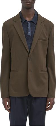 Paolo Pecora Giacca in Jersey - - Jackets - Uomo - Marrone - M