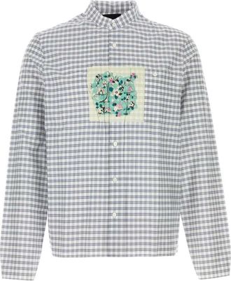 Prada Grey Regular Check Shirt