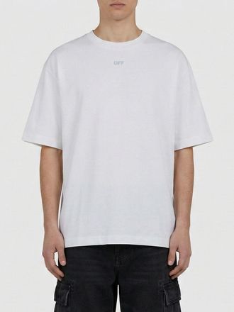 Off-white T-shirt in cotone con mini logo Off-white