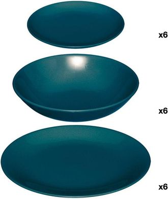 Secret de Gourmet Secret De Gourmet - Vajilla 18 Piezas Color Azul