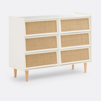 La Redoute Interieurs Ladekast met 6 lades in rotan, Kaya