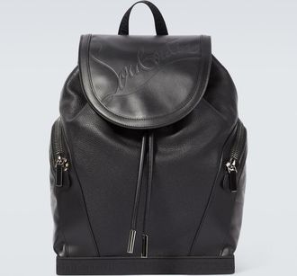 Christian Louboutin Explorafunk logo leather backpack