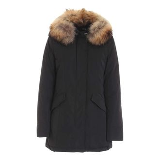 Woolrich Luxe Arctic Raccoon Parka - Dames - Jassen - Zwart - Maat: XS Leer