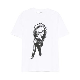 Alexander McQueen Heren, Tops, Wit, Maat: S Katoen