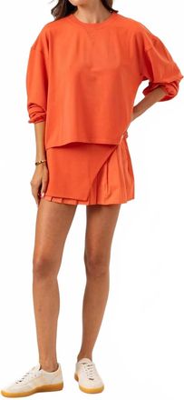 Sundays Marris Pullover And Aluna Skort In Dune