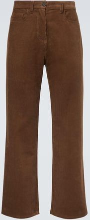 Miu Miu Cotton corduroy straight pants