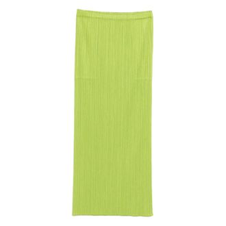 Issey Miyake Rokken, Dames, Groen, L, Polyester, Monthly Colors: Aug Skirt