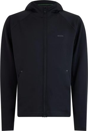 HUGO BOSS Hooded Sweatshirt met Rits - Heren - Zomerjassen - Zwart - L - Polyester - Jassen