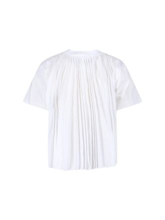 sacai Womens T-Shirts And Polos White Cotton
