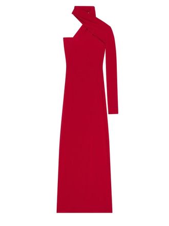 Courr&egrave;ges Draped One Shoulder Dress