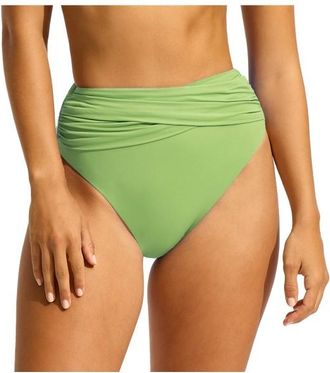 Seafolly Collective High Waist Wrap Front Pant Bikini-Bottom für Damen | orange