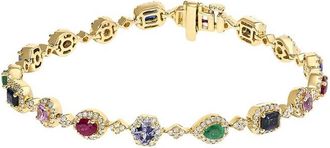 House of Brilliance Haus Of Brilliance 14K 1.00 Ct. Tw. Diamond & Link Bracelet