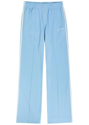 Casablanca Casablanca Logo-embroidered Piqu&eacute; Woven Track Pants - Light Blue - XL