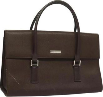 Burberry Tweedehands leren handtassen - Dames - Vintage Handtas - Bruin - ONE Size - Leer - Vintage