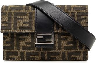 Fendi Pre-owned Fendi Zucca Canvas Convertible Baguette Pouch Ladies XVTT7Q7XZBZONDPA