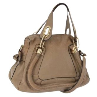 Chlo&eacute; Pre-owned Shoulder Bag - Dames - Pre-owned - Beige - Maat: ONE Size Leer