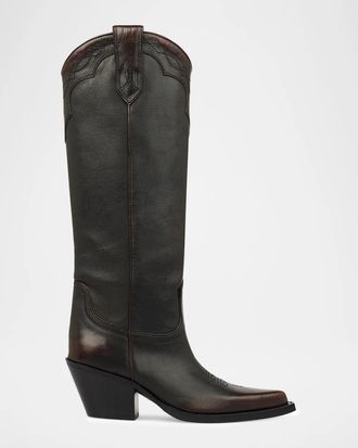 PARIS TEXAS 60mm Tucson Leather Western Boots