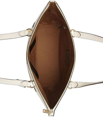 Coach Womens Tote Gold-Chalk Leather Tote-bags