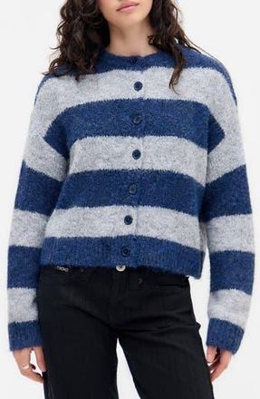 BDG Dakota Stripe Cardigan in Navy Stripe at Nordstrom Rack, Size X-Large