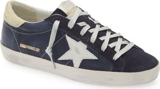 Golden Goose Super-Star Sneaker in Navy Blue/Butter/Milk at Nordstrom, Size 11Us