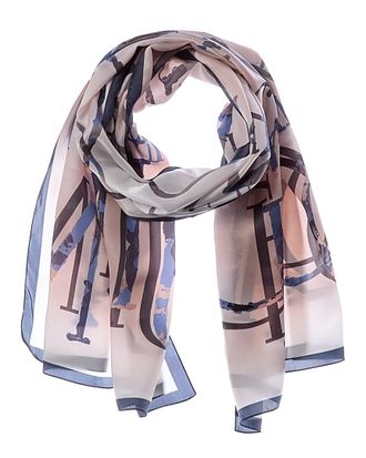Jimmy Choo London Logo Silk Scarf