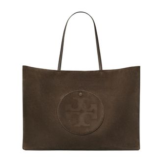 Tory Burch Shopping Bags, female, Brown, ONE SIZE, Ella Suede Tote
