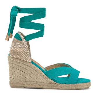 Castaner Sleehakken MET 9 CM HAK - Dames - Sleehakken - Groen - 35 EU - Jute - Schoenen