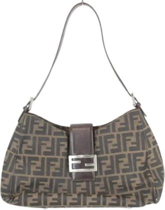 Fendi Pre-owned Vintage Schoudertas - Dames - Vintage Schoudertas - Bruin - ONE Size - Vintage