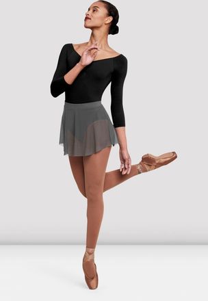 Bloch BLOCH Ladies Jaye Mesh Skirt, Grey