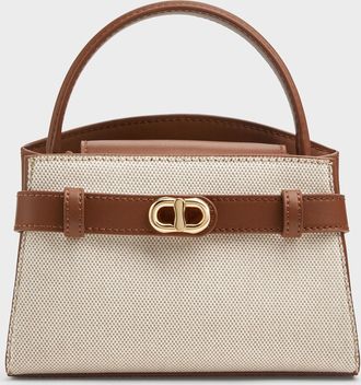 Charles & Keith Aubrielle Canvas Belted Top Handle Bag