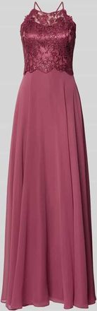 Vera Mont Abendkleid mit Spitze und Cut Out in Altrosa, Gr&ouml;&szlig;e 32