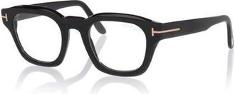 Tom Ford 48mm Square optical glasses in Black at Nordstrom
