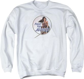 Gildan Wonder Woman Movie Fight For Justice Adult Crewneck Sweatshirt